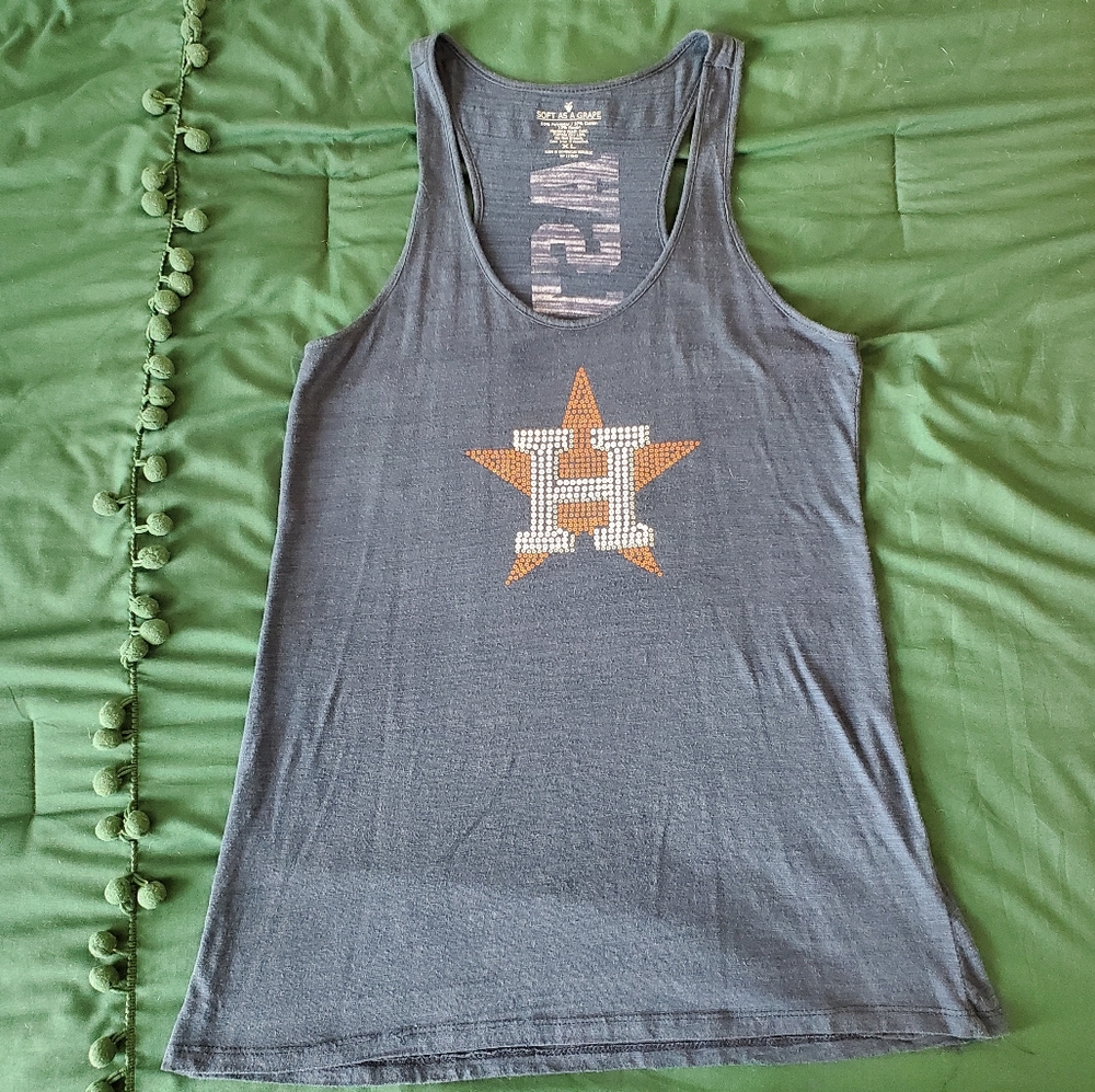 Houston Astros Sequin Racerback Tank Top